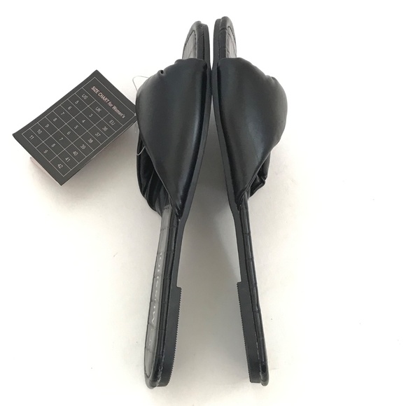 MUSSHOE Slip On Slide Sandals Black Flats Women’s Size 7 NWT - Picture 10 of 16